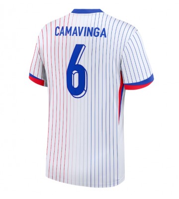 Frankrig Eduardo Camavinga #6 Udebanetrøje EM 2024 Kort ærmer